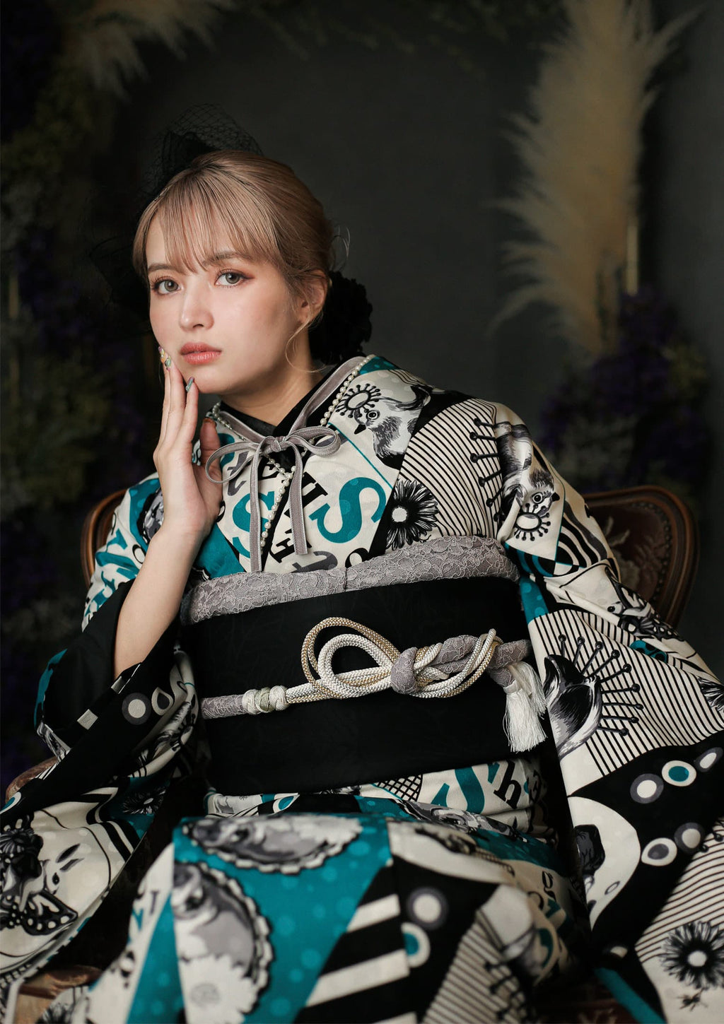 希少✨ルシェルブルー ふじいあみ着用 スクエアレーストップス