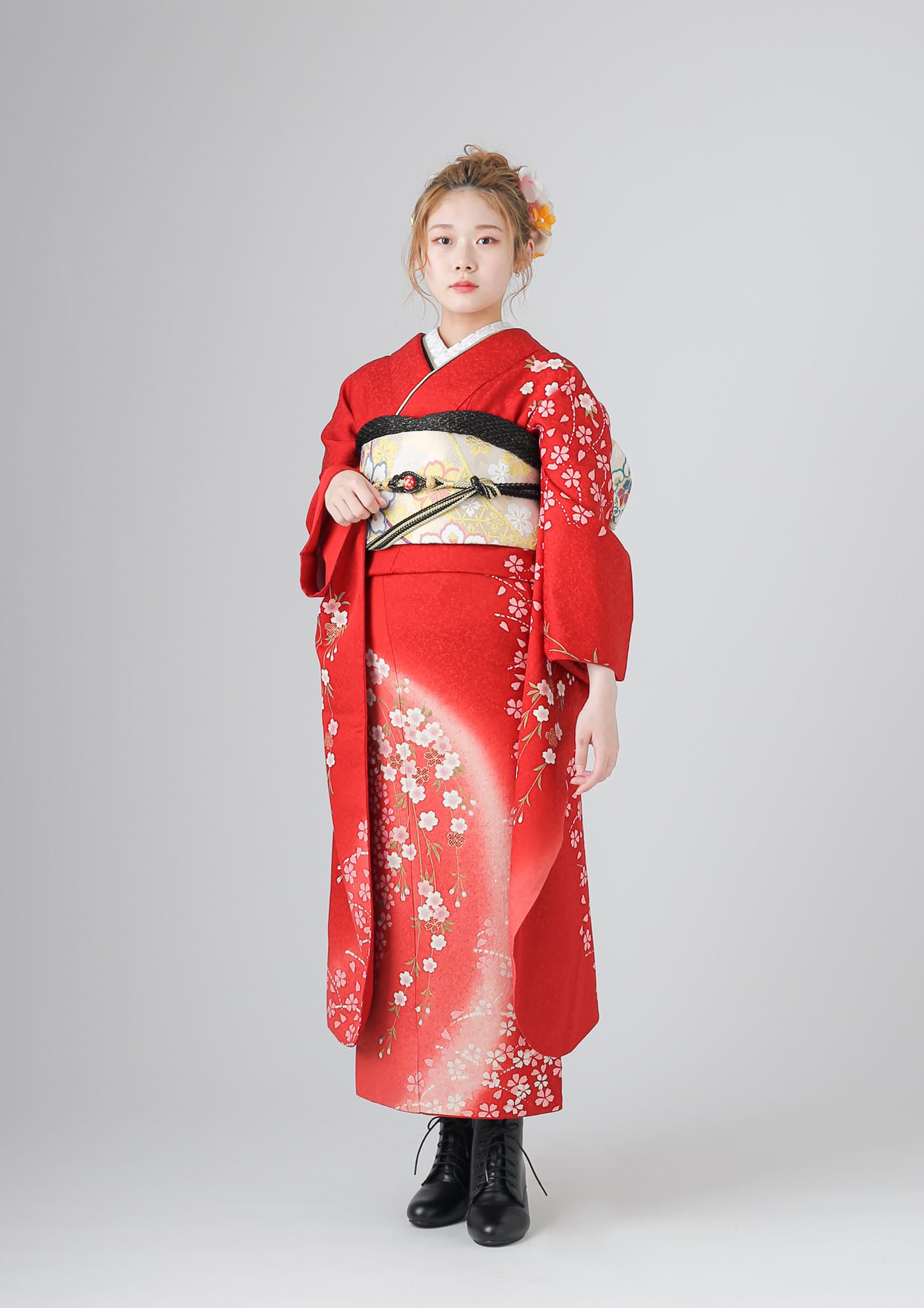 振袖ネットレンタル：モードstyle】クール×赤/C-045 – kimono-hearts