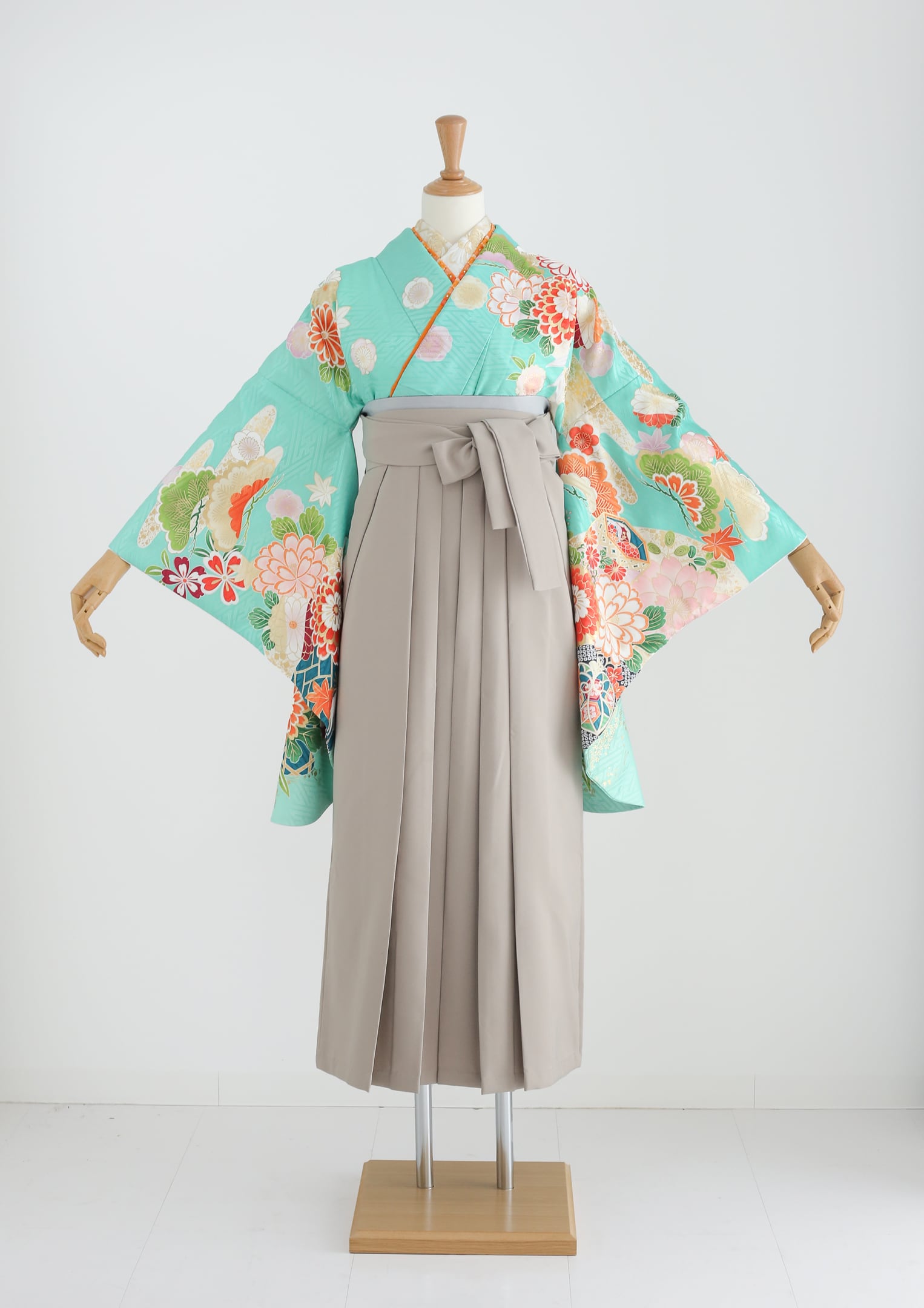 【新作・即納品】デニムミント　羽織袴セット　120cm 新作・即納品】デニムミント 羽織袴セット 120cm 新作・即納品】デニム