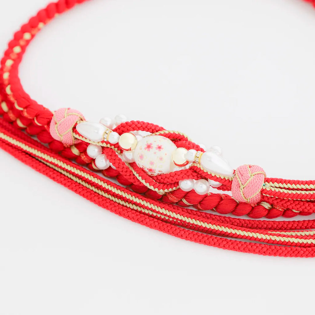 ★お客様決定★アンティークの女の子の着物▪赤ピンク地手鞠、読本、宝珠など幸多かれ ☆お客様決定☆アンティークの女の子の着物▫赤ピンク地手鞠