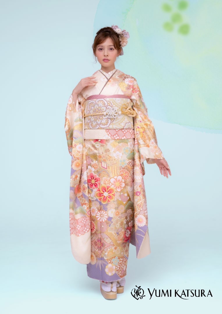 振袖ネットレンタル：淡いピンク】YUMI KATSURA振袖/KH-410 – kimono 