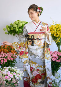 【振袖ネットレンタル：瑞雲牡丹 】王道に格式高く/KH-578