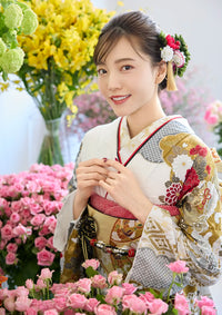 【振袖ネットレンタル：瑞雲牡丹 】王道に格式高く/KH-578