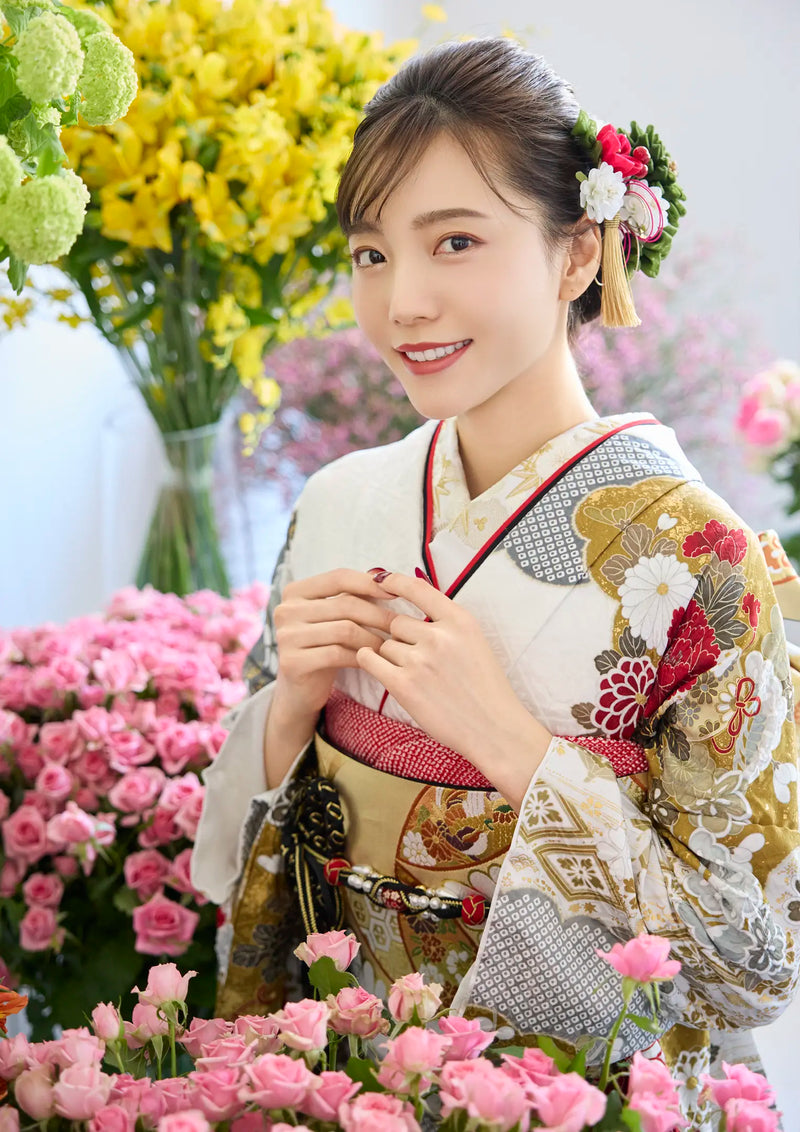 【振袖ネットレンタル：瑞雲牡丹 】王道に格式高く/KH-578