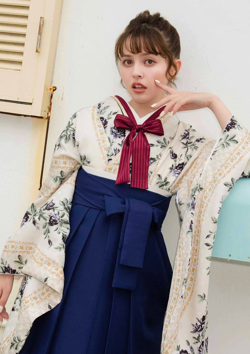 【袴ネットレンタル：クラシカルセーラーネイビー】洋風な学生さん/KH-362