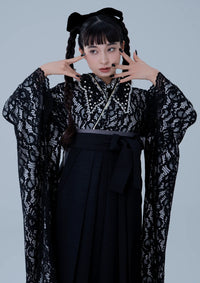 【袴ネットレンタル：ゴシックレース】ドレッシーで華やかに/KH-302