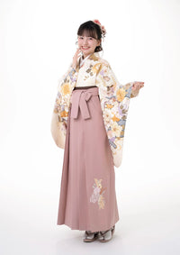 【袴ネットレンタル：くすみピンク袴】舞妓さんのように/NW-C3