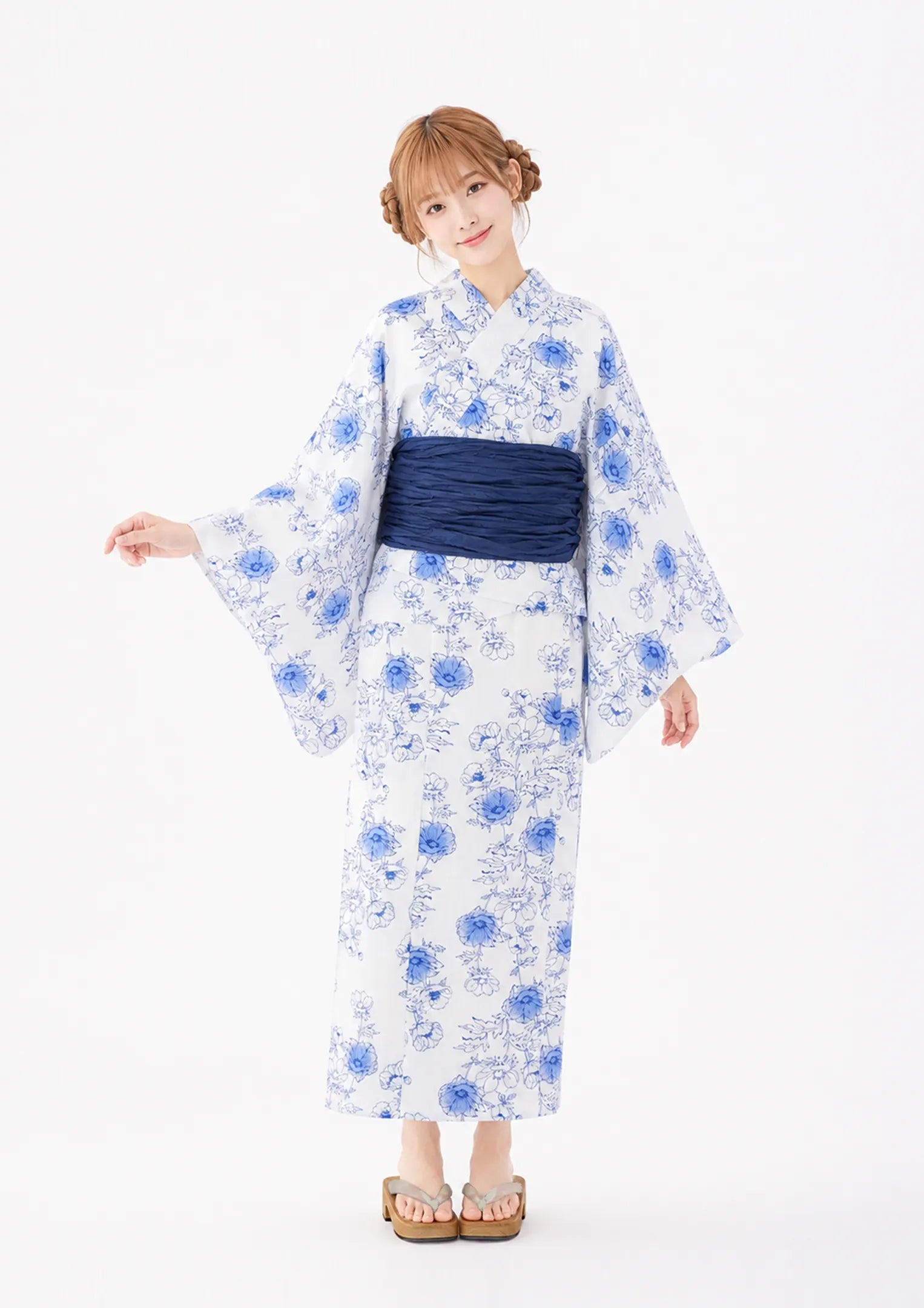 【浴衣販売】セパレート浴衣帯つきセット涼しげに可愛く/WY-14