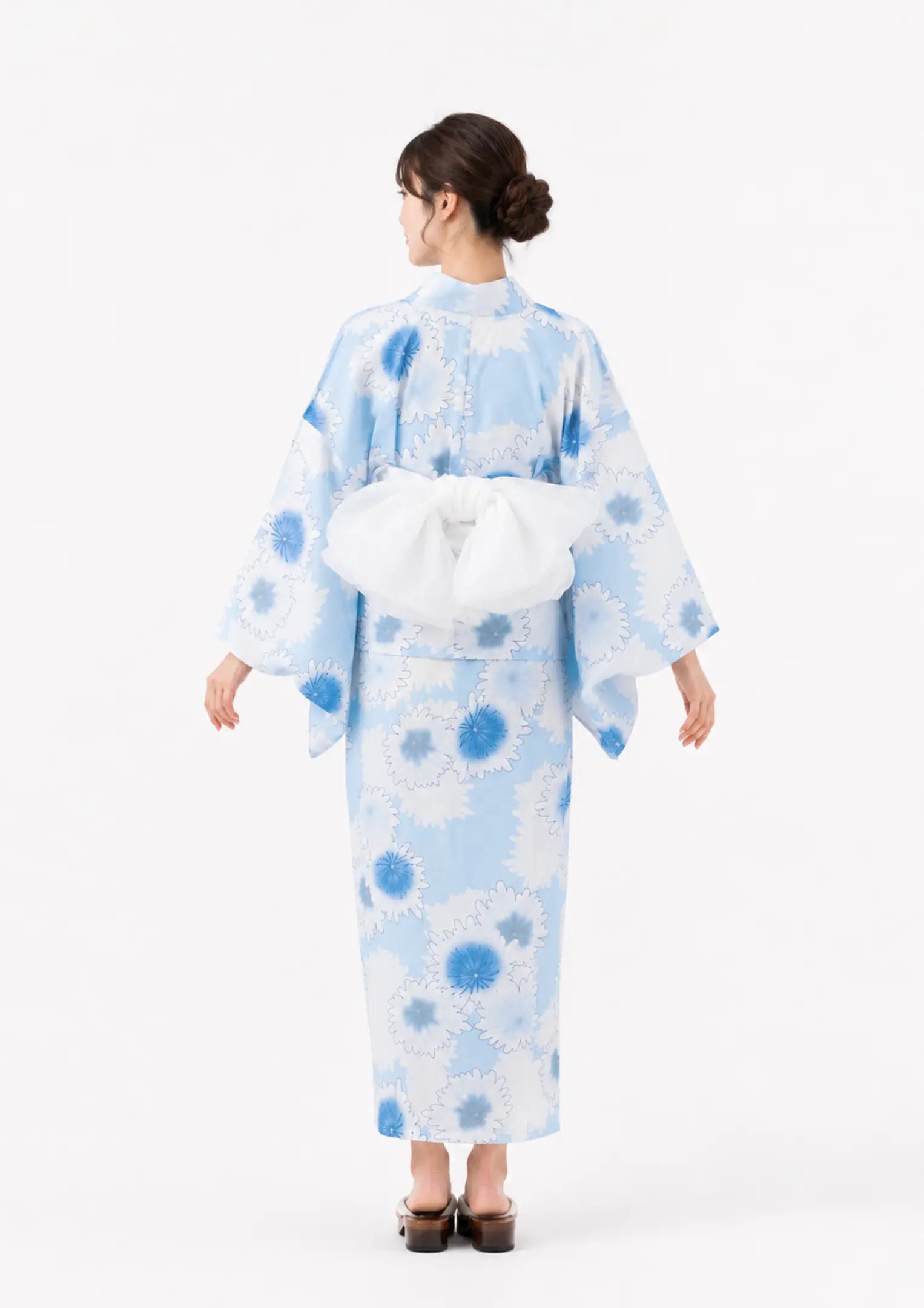 【浴衣販売】セパレート浴衣帯つきセット爽やかに大人っぽく/WY-17