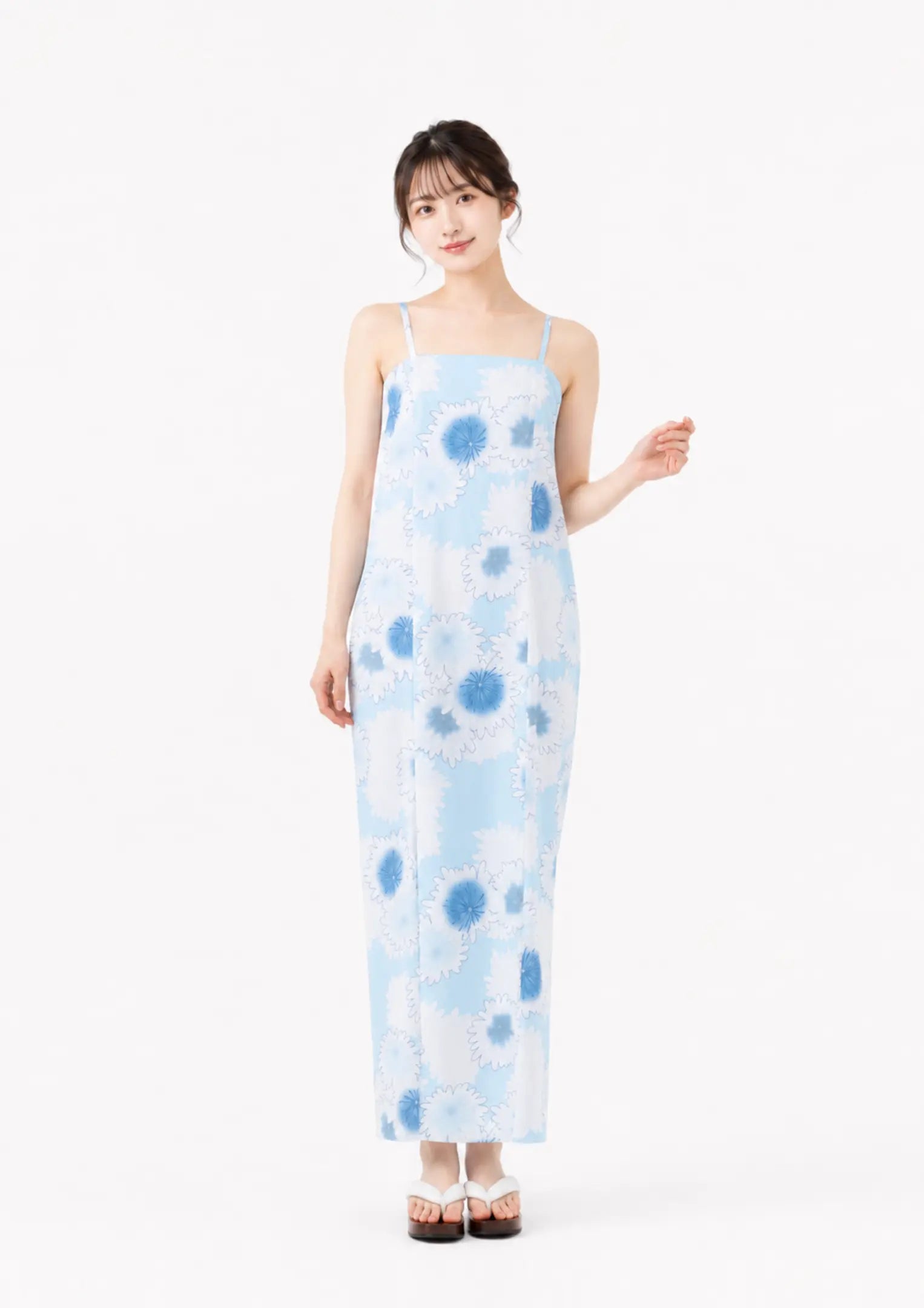 【浴衣販売】セパレート浴衣帯つきセット爽やかに大人っぽく/WY-17