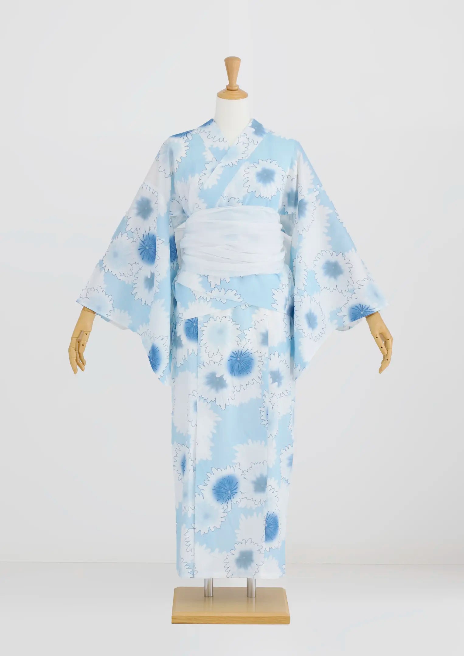 【浴衣販売】セパレート浴衣帯つきセット爽やかに大人っぽく/WY-17