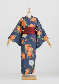 【浴衣販売】セパレート浴衣帯つきセット レトロな雰囲気が好きな方におすすめ/WY-18