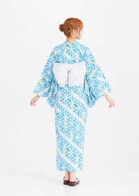 【浴衣販売】セパレート浴衣帯つきセット爽やかな水色が夏らしい爽やかな水色が夏らしい/WY-3