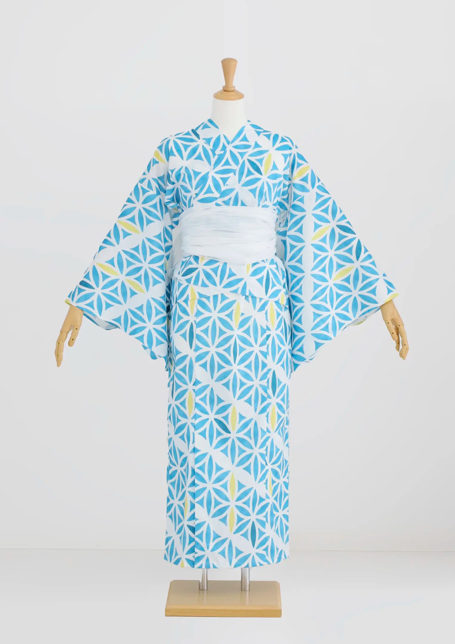 【浴衣販売】セパレート浴衣帯つきセット爽やかな水色が夏らしい爽やかな水色が夏らしい/WY-3