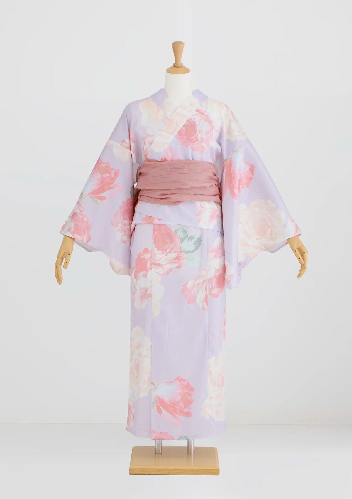 浴衣販売】セパレート2way浴衣帯つきセット薄紫のニュアンスカラーで 浴衣販売】セパレート2way浴衣帯つきセット薄紫のニュアンスカラーで