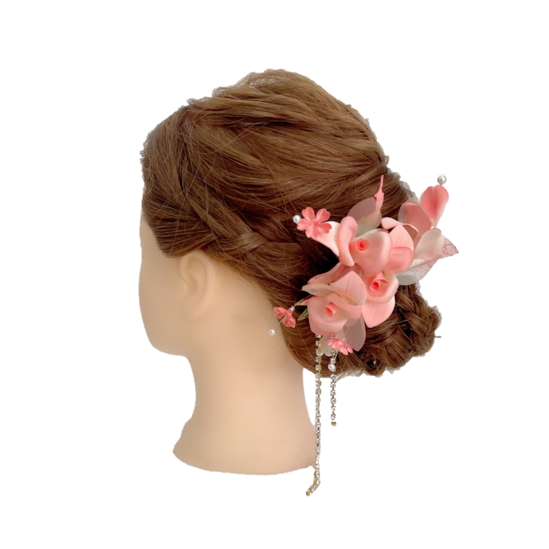 hair-16花弁 ラインストーン