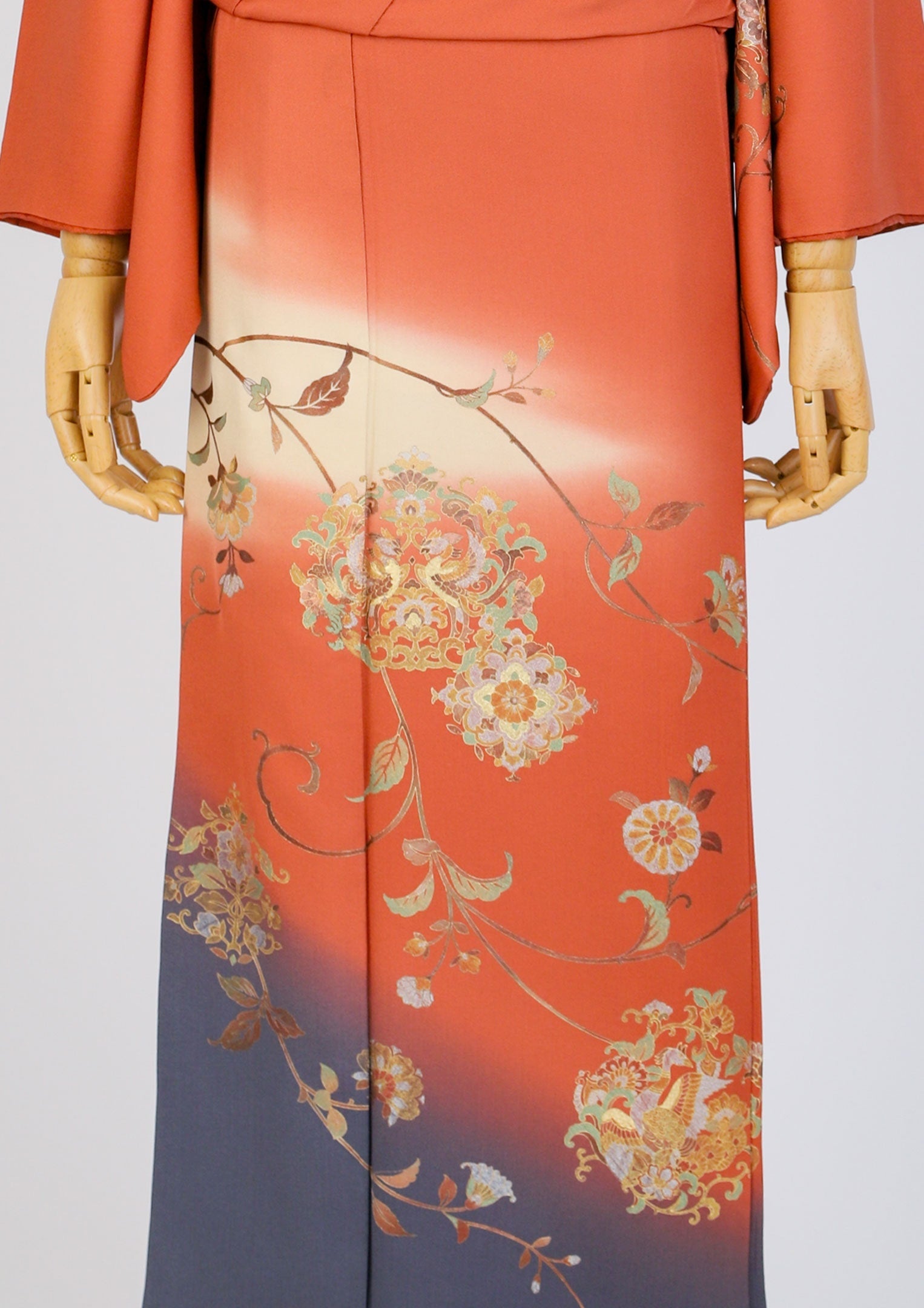 訪問着レンタル：樺色と藍鉄色】D-S1 – kimono-hearts-onlinestore