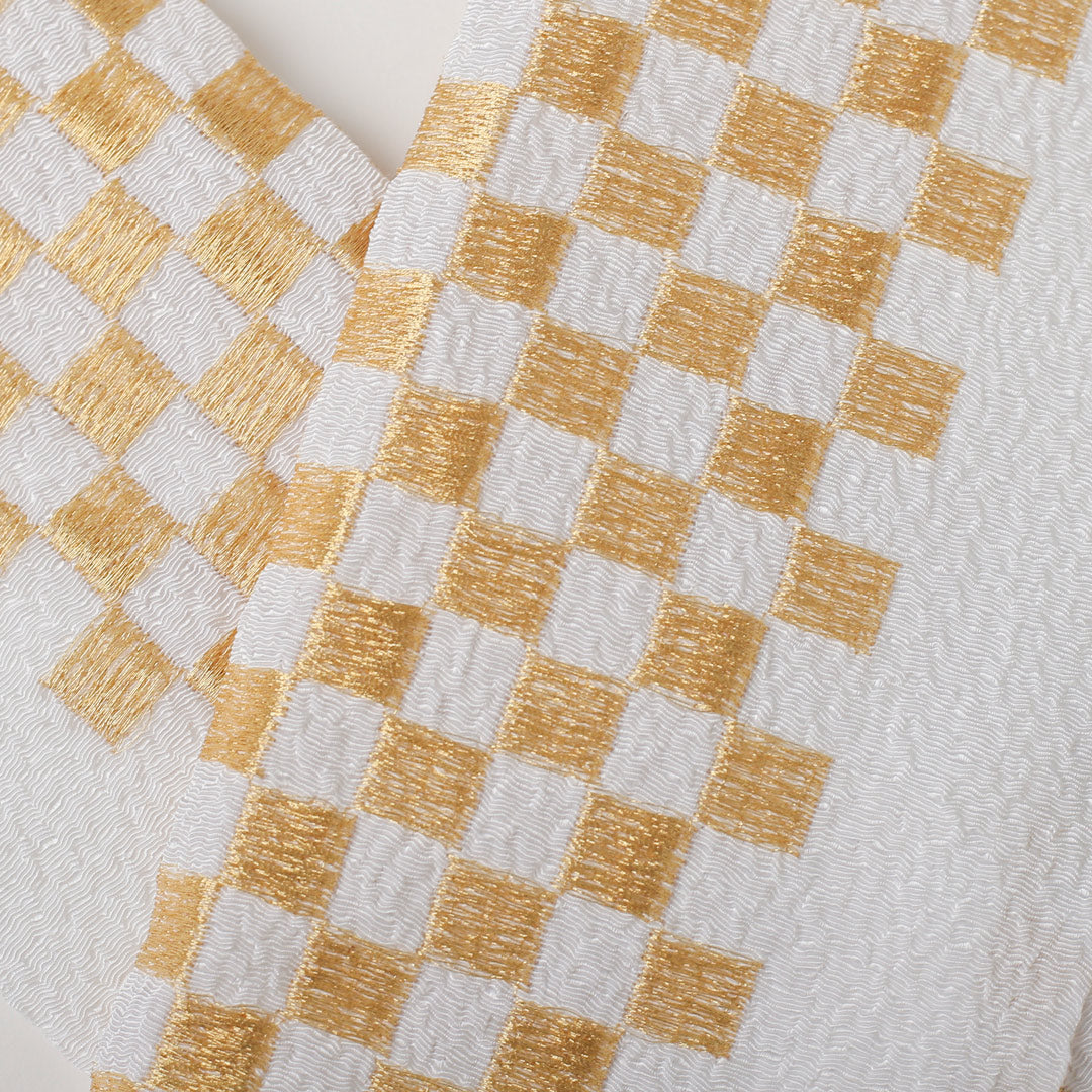 半衿：市松刺繍白金 – kimono-hearts-onlinestore