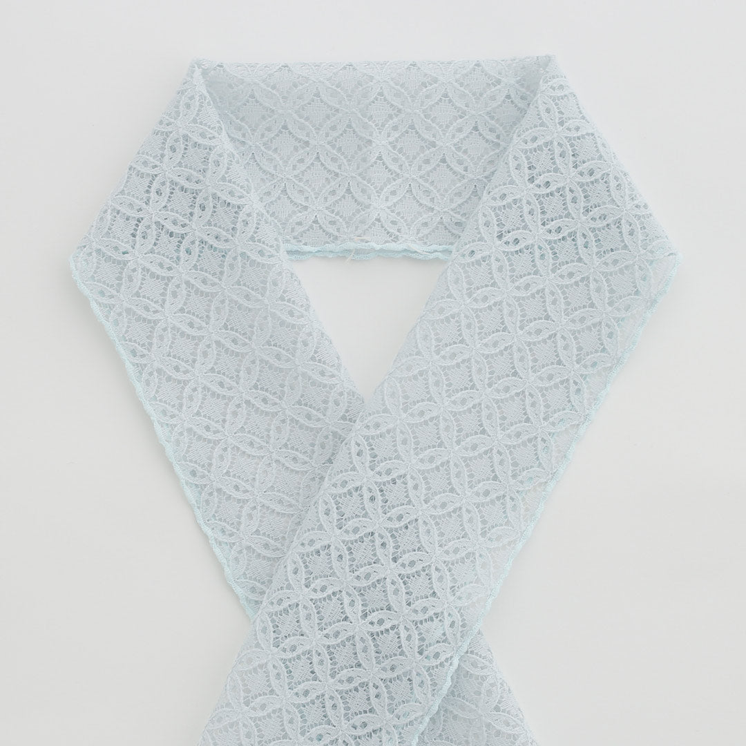 半衿⑥ 半衿：七宝レース水色 – kimono-hearts-onlinestore