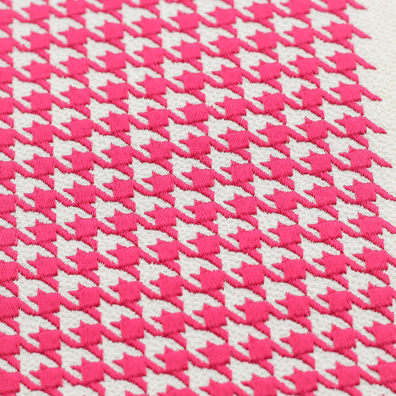 半衿：千鳥刺繍ピンク