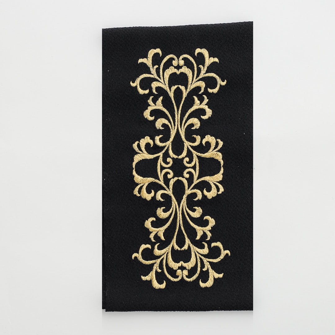 半衿：唐草金刺繍黒 – kimono-hearts-onlinestore