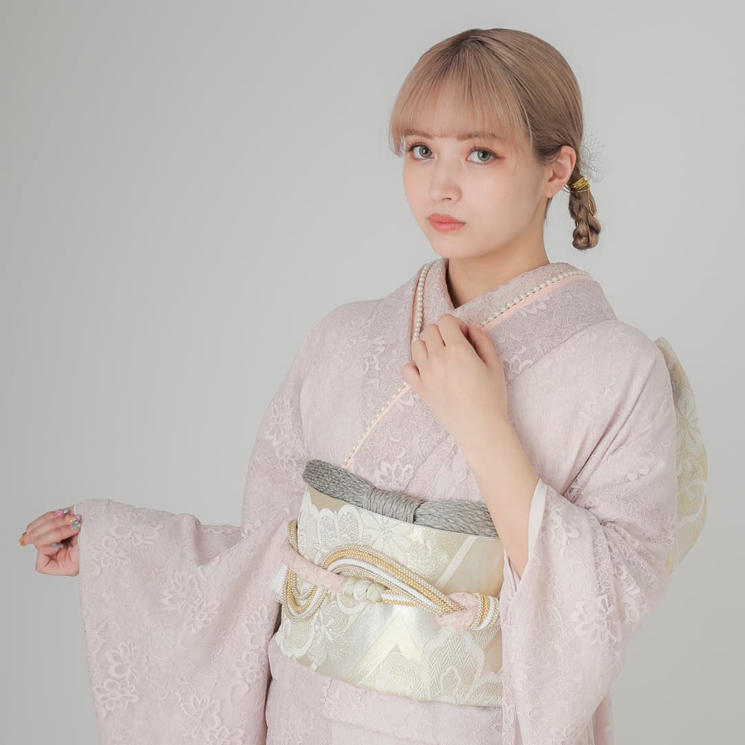 帯締め：レース丸ぐけピンク – kimono-hearts-onlinestore