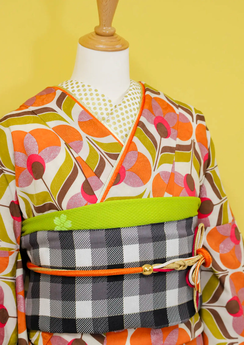 【振袖ネットレンタルすぐ届く成人式振袖】注文後1週間程度でお届け！キュートな雰囲気/KH-554