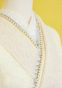 【振袖ネットレンタルすぐ届く成人式振袖】注文後1週間程度でお届け！白レースでふんわり/KH-494