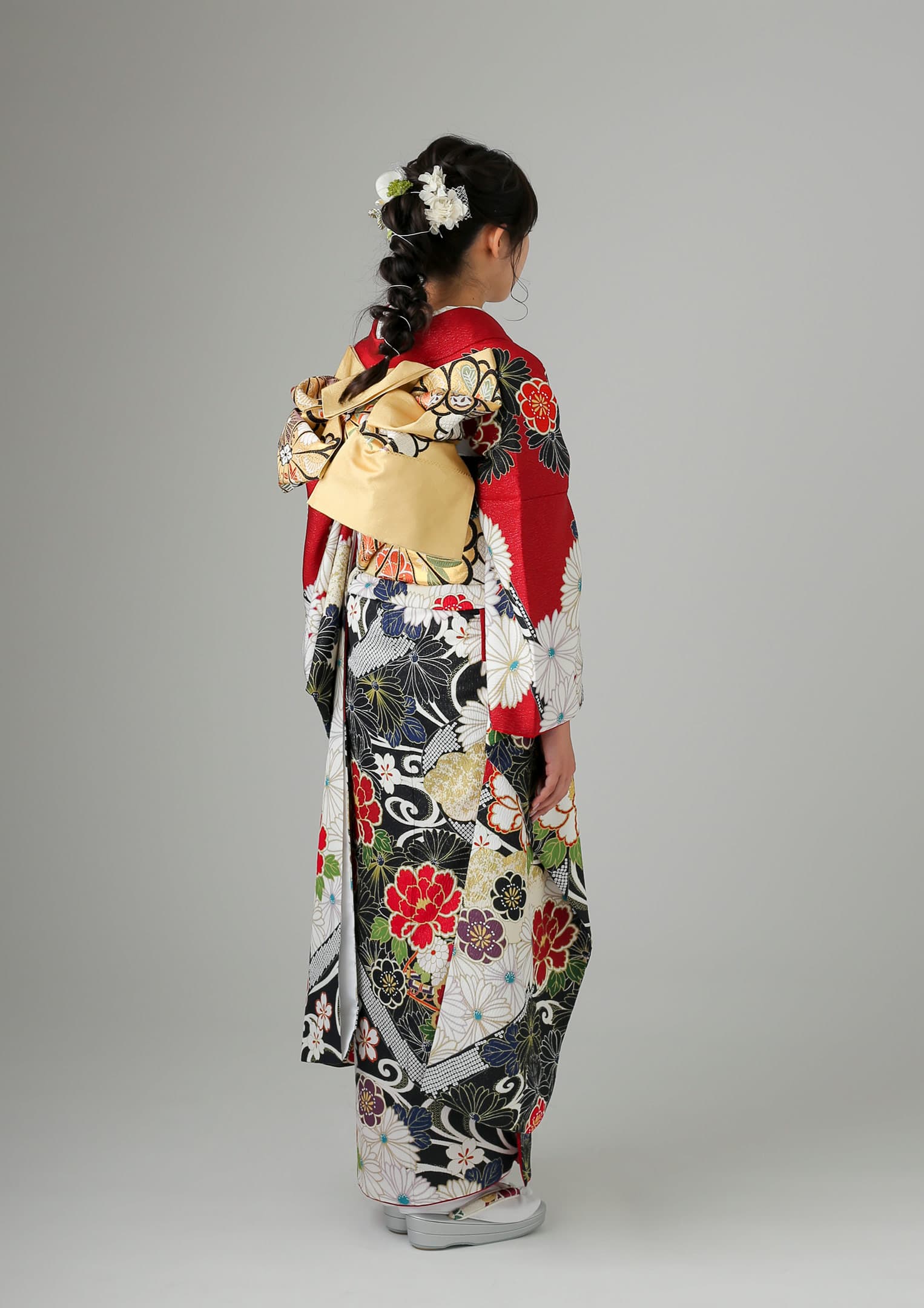 振袖‼️ こが‼️ 振袖ネットレンタル：赤と大輪】個性派古典/KH-325 – kimono-hearts