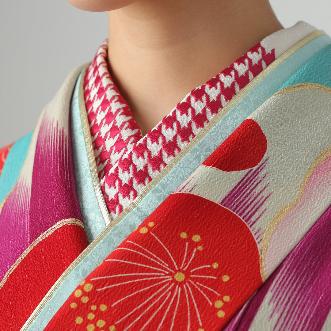 半衿：千鳥刺繍ピンク – kimono-hearts-onlinestore