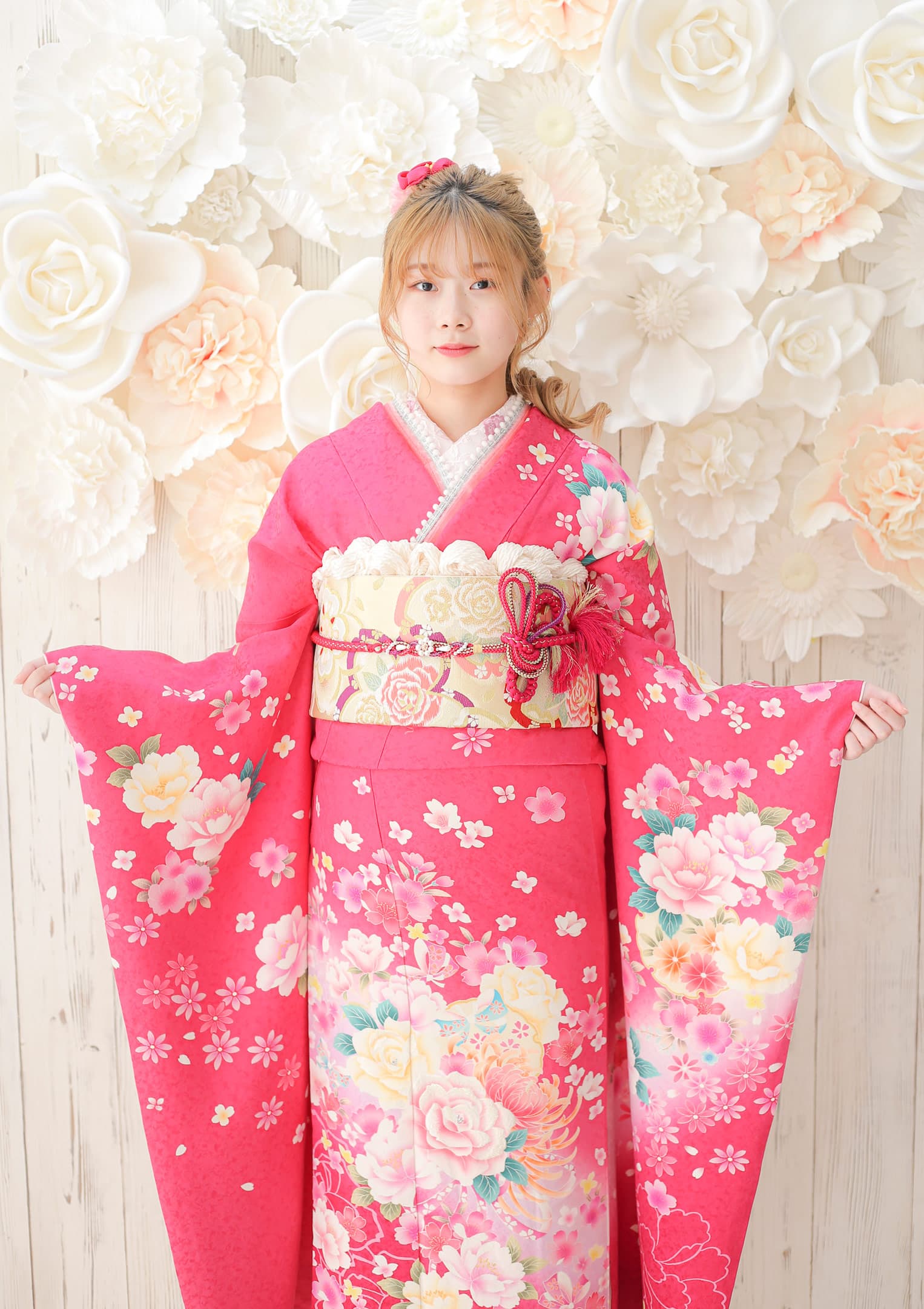 振袖レンタル：C-044】PINK GIRLY ガーリー×ピンク – kimono-hearts 