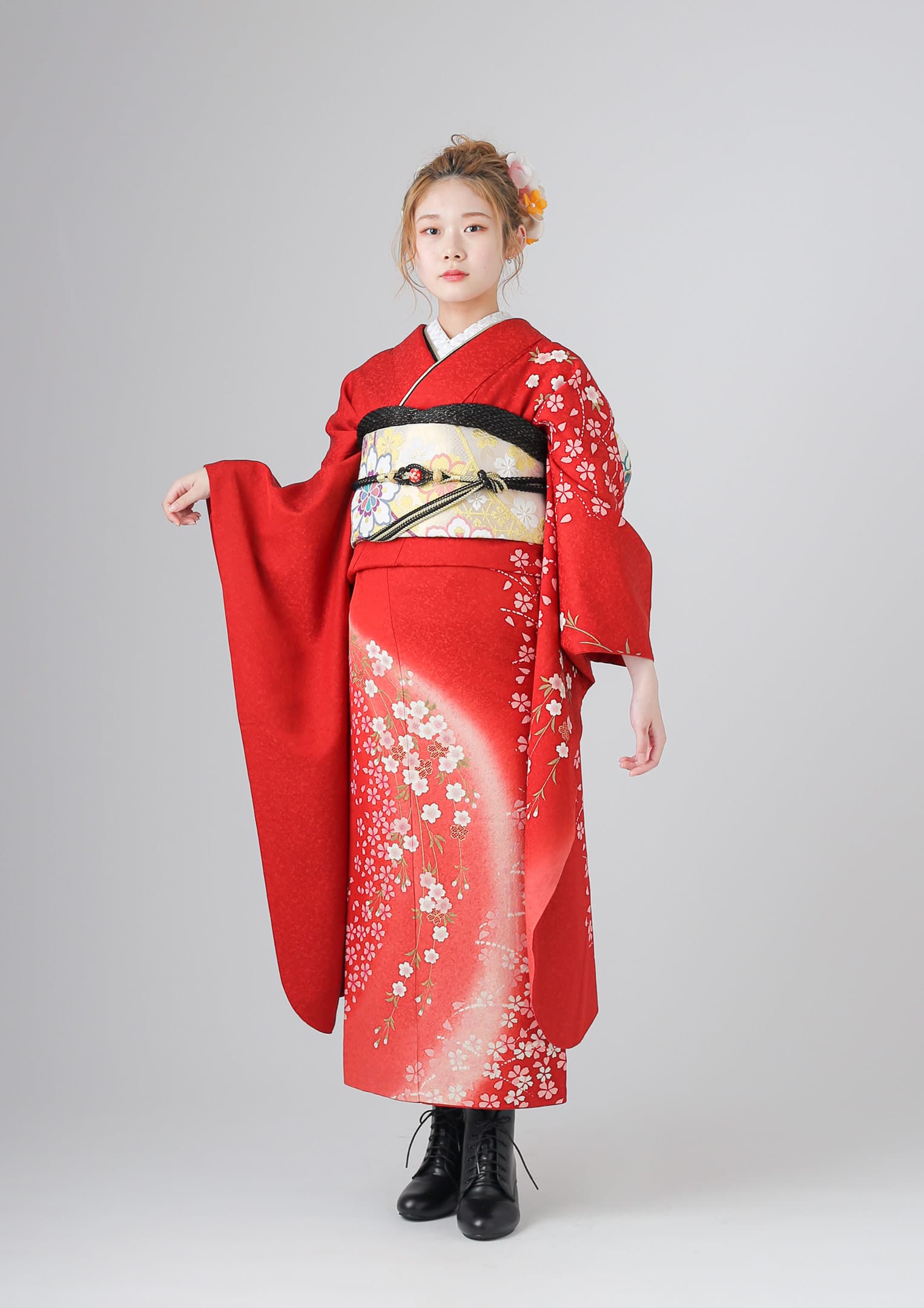 振袖ネットレンタル：モードstyle】クール×赤/C-045 – kimono-hearts