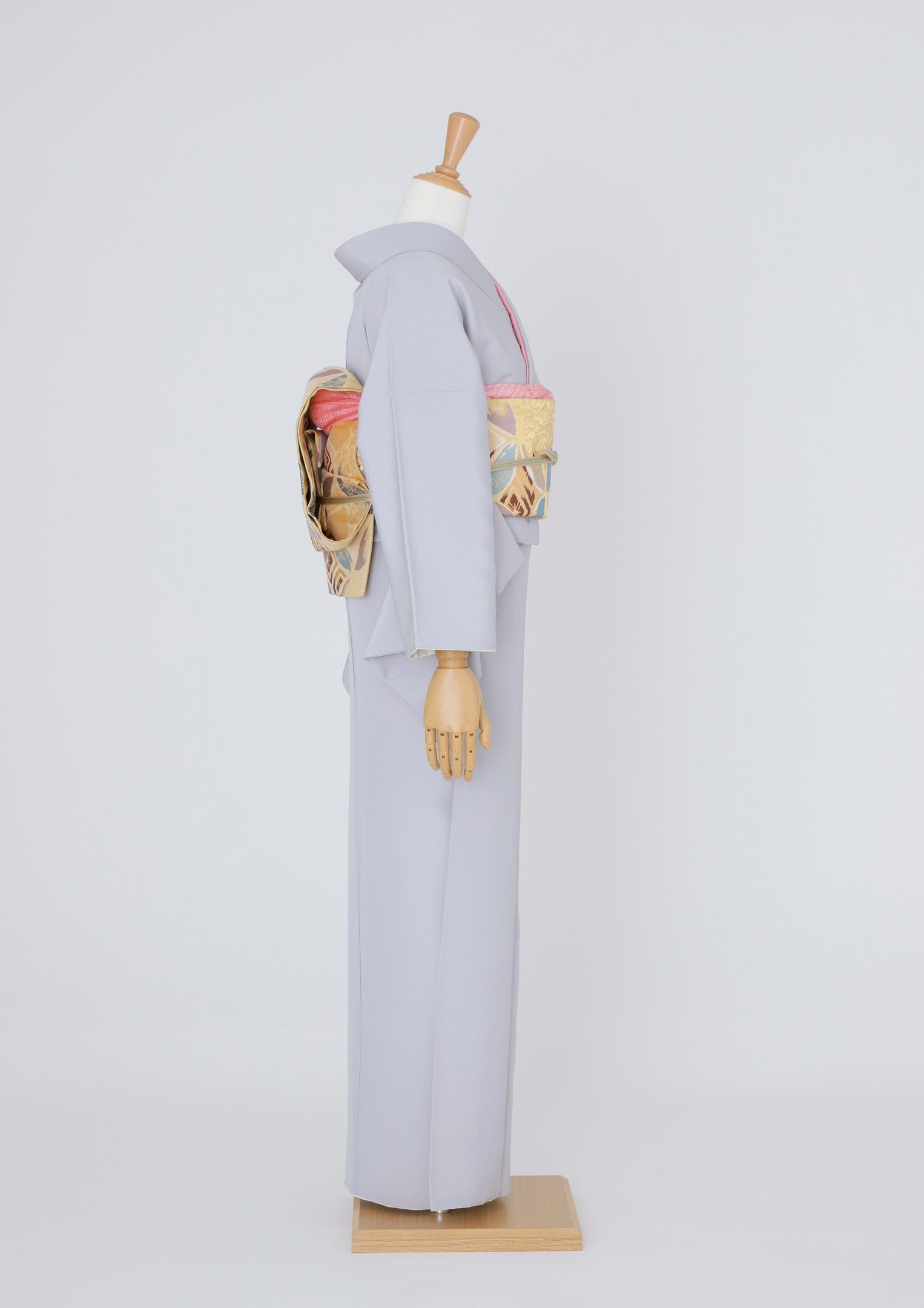 訪問着レンタル：白菫色に慎まし刺繍】ほんのり淡い紫で上品に D-L11