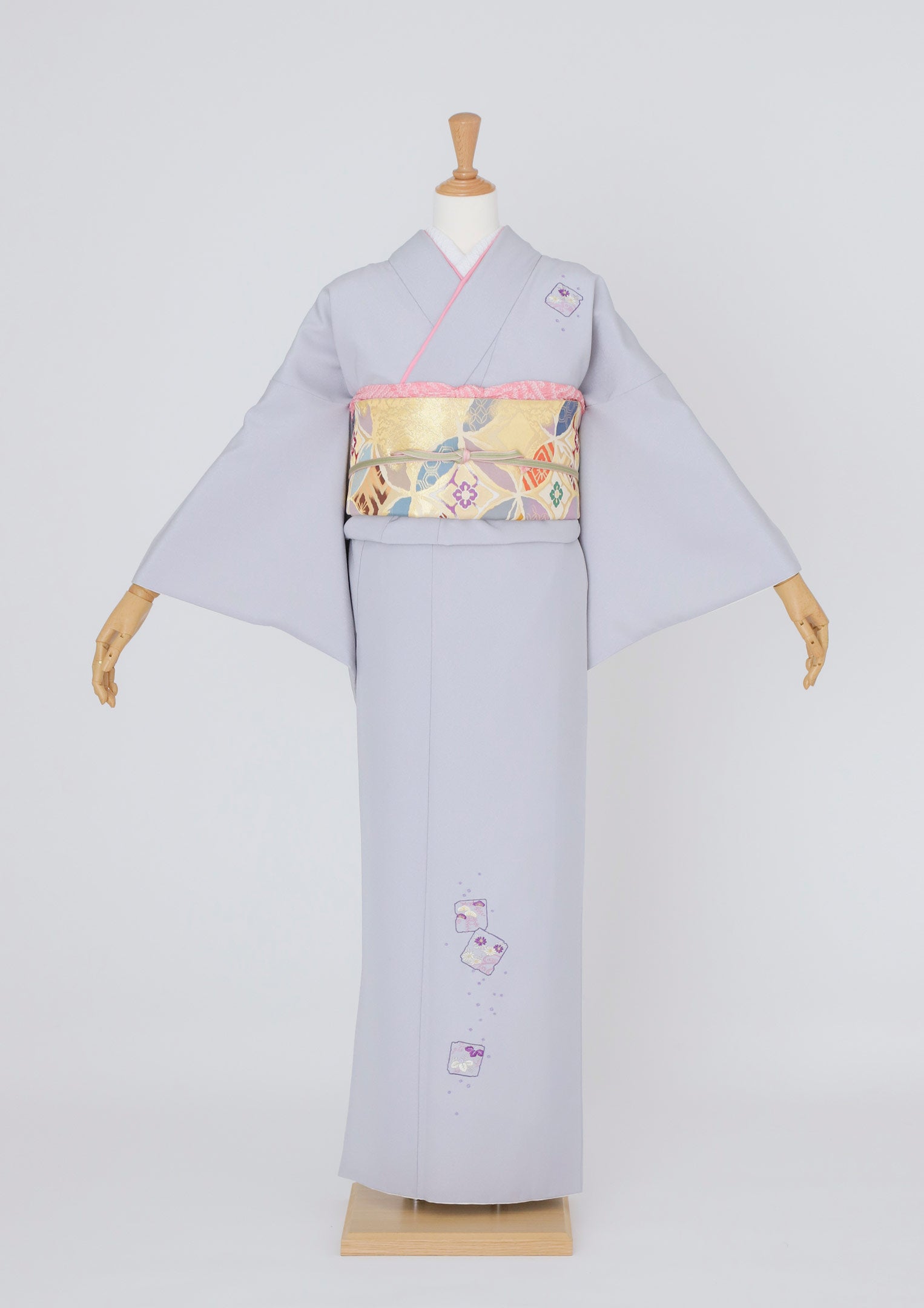 訪問着レンタル | 薄紫色に四季の花 | hataori(ハタオリ)