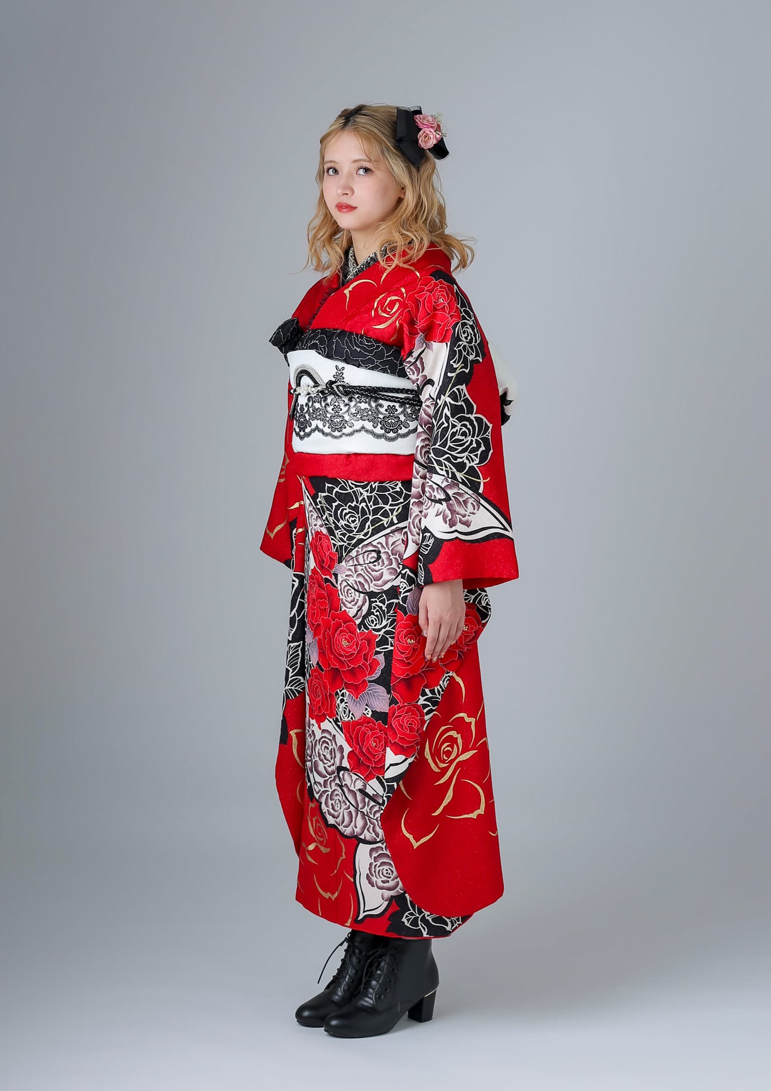 振袖ネットレンタル：ゴシック】赤と蝶/C-054 – kimono-hearts-onlinestore