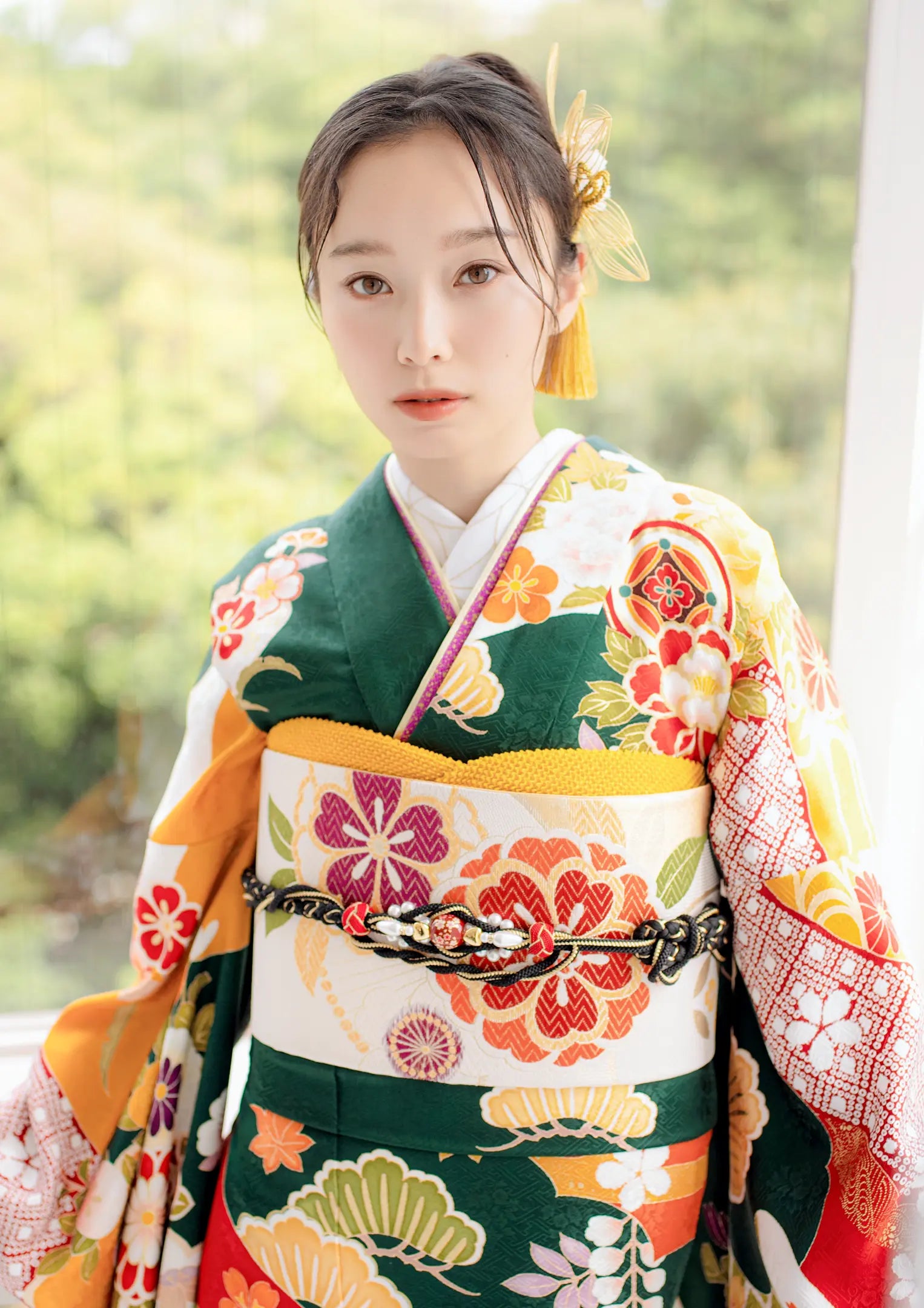 振袖ネットレンタル:緑に祝い柄 】和風ながらも可憐/KH-474 – kimono 振袖ネットレンタル:緑に祝い柄 】和風ながらも可憐/KH-474 – kimono