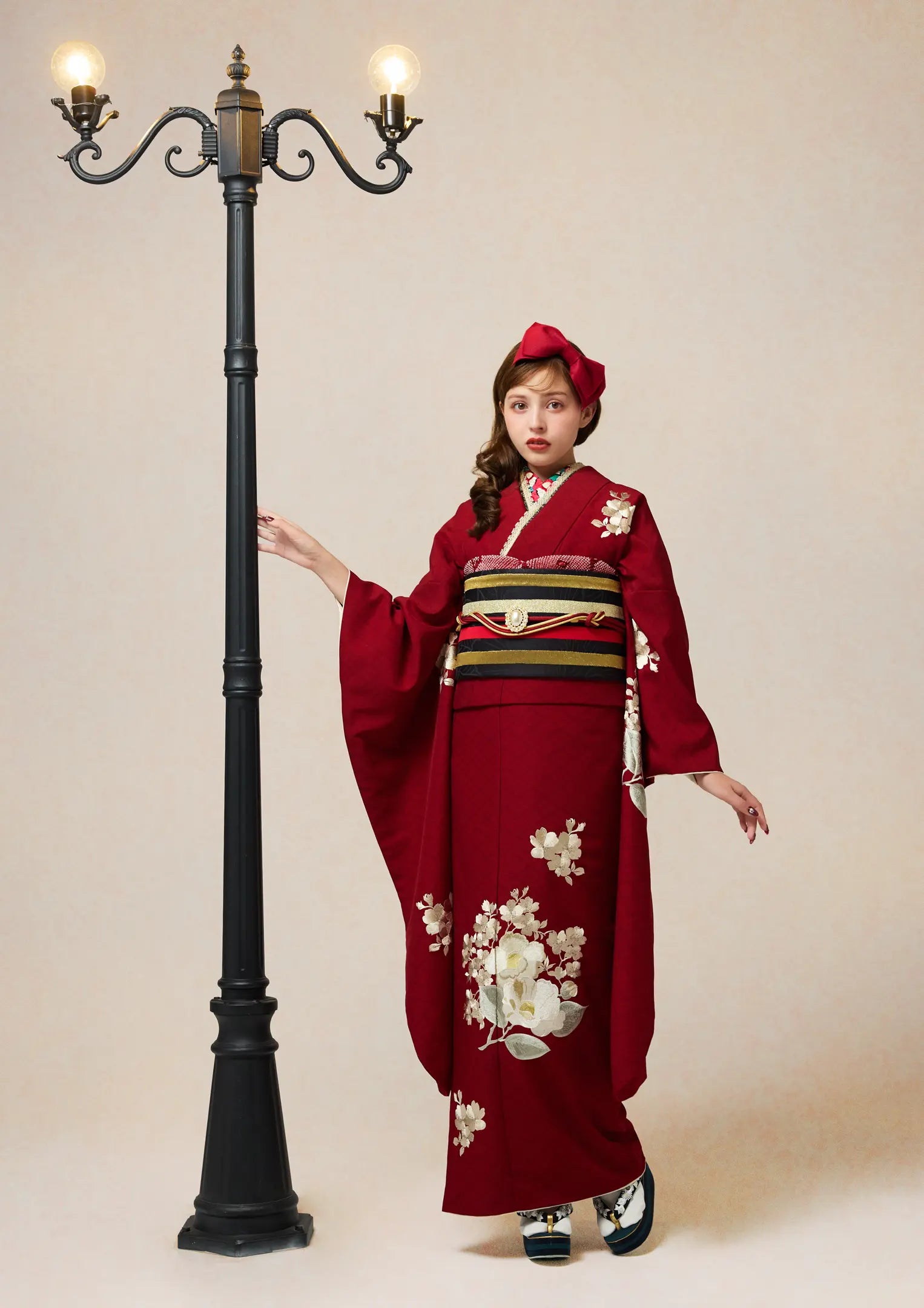 振袖ネットレンタル:深い赤を上品に 】淑女の愛らしさを詰めて/KH-531 振袖ネットレンタル:深い赤を上品に 】淑女の愛らしさを詰めて/KH-531