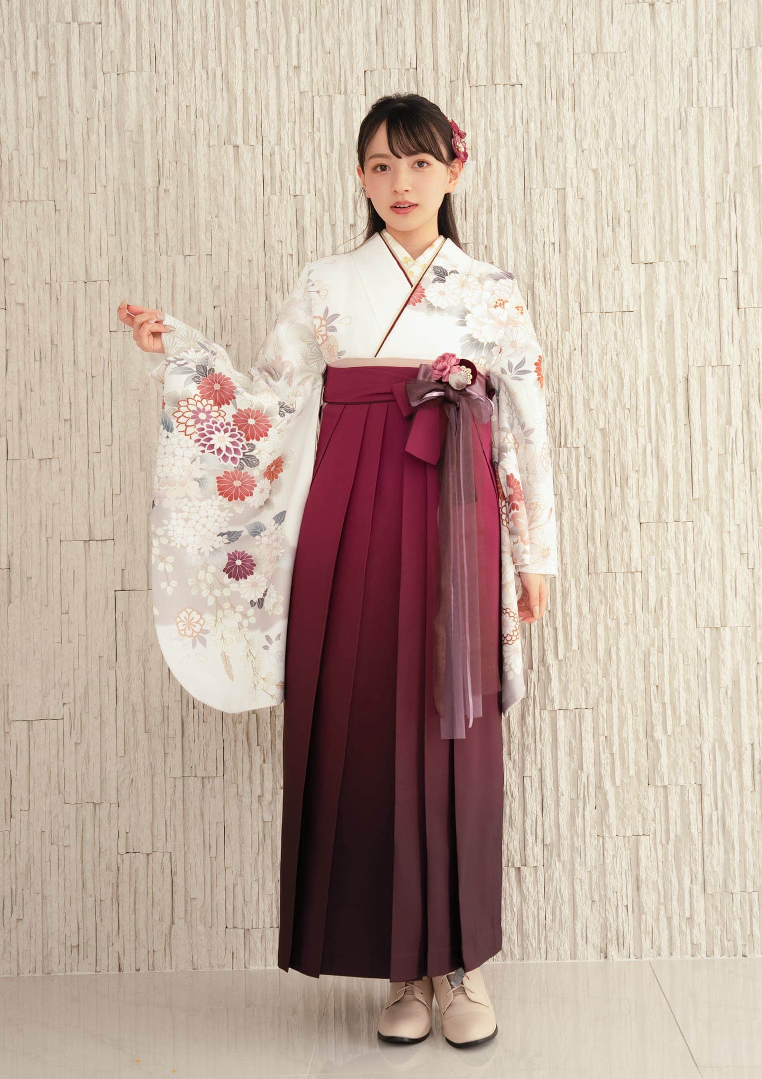 袴ネットレンタル:白に牡丹】古典柄を上品に/NW-C2 – kimono 袴ネットレンタル:白に牡丹】古典柄を上品に/NW-C2 – kimono