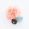 【髪飾り販売：成人式・卒業式に！ミントグリーンとコーラルマムのタッセル付き髪飾りセット】振袖・袴用和装ヘアアクセサリー/hair-003