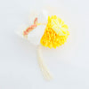 【髪飾り販売：成人式・卒業式に！イエローマムとオレンジつまみフラワーのタッセル付き髪飾りセット】振袖・袴用和装ヘアアクセサリー/hair-013