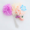 【髪飾り販売：成人式・卒業式に！パステルマムと水色リボンフラワーのタッセル付き髪飾りセット】振袖・袴用和装ヘアアクセサリー/hair-017