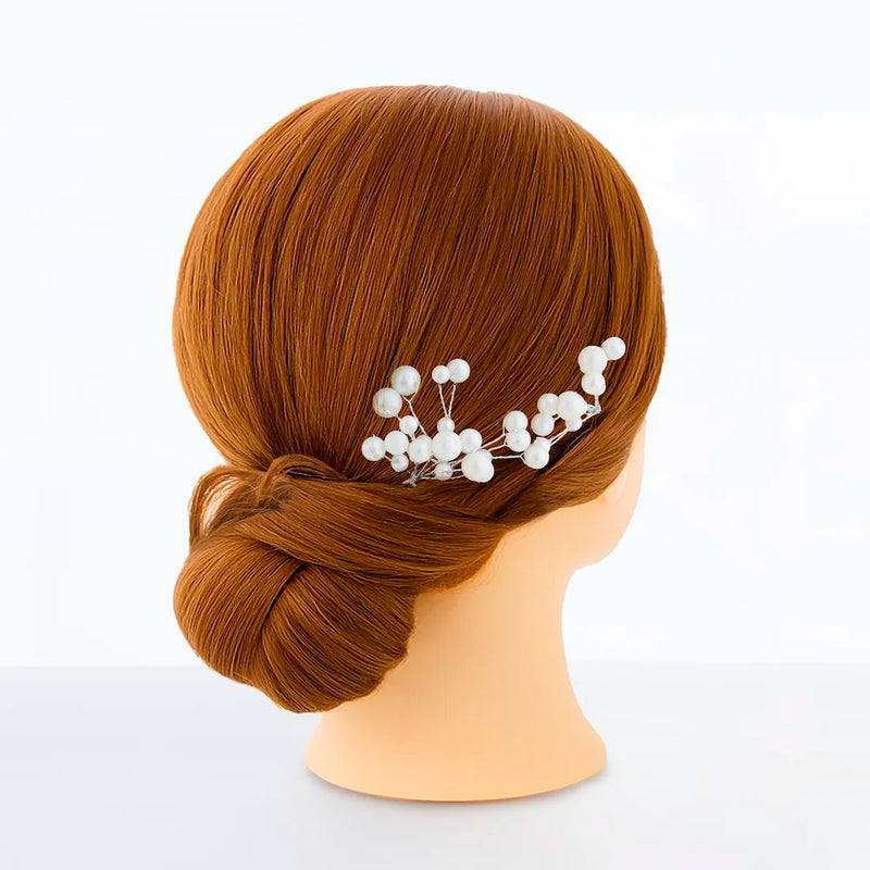 【髪飾り販売：成人式・卒業式に！パールビジュー細ワイヤーピック3本セット】振袖・袴用和装ヘアアクセサリー/hair-037