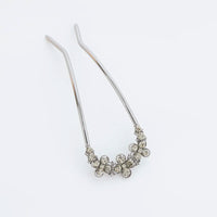 【髪飾り販売：成人式・卒業式に！夜会巻き用ビジューU字コーム】振袖・袴用和装ヘアアクセサリー/hair-038