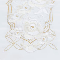 【半衿販売】洋風コーディネートや華やかなコーディネートにおすすめ！七宝薔薇刺繍半衿