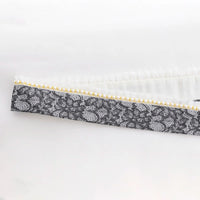 【重衿販売】成人式・卒業式 袴 黒レース×パールの重ね衿｜振袖・袴用レース伊達衿和装小物