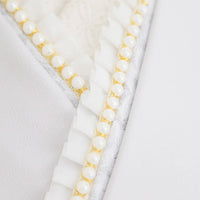 【重ね衿販売】成人式・卒業式 袴 ホワイトレース×パールの重ね衿｜振袖・袴用レース伊達衿和装小物