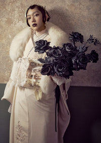 【振袖ネットレンタル：白銀に抱かれる黒薔薇】ダークロマンスに夢見て/KH-607