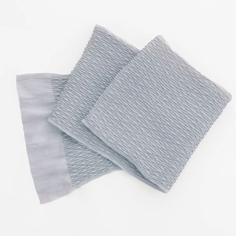 【帯揚げ販売：和装小物】ふくれ薄グレー