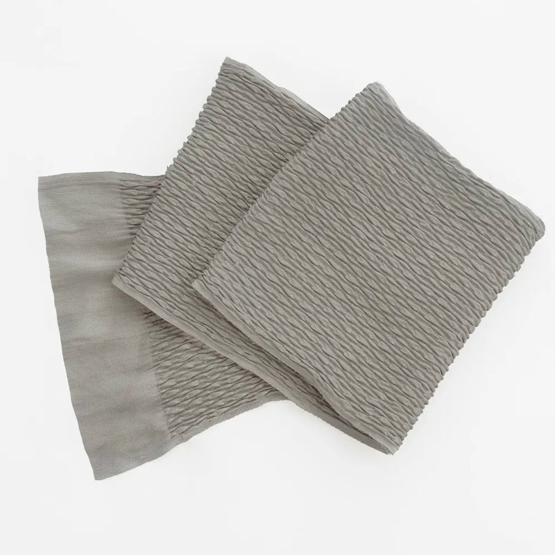 【帯揚げ販売：和装小物】ふくれ杢グレー