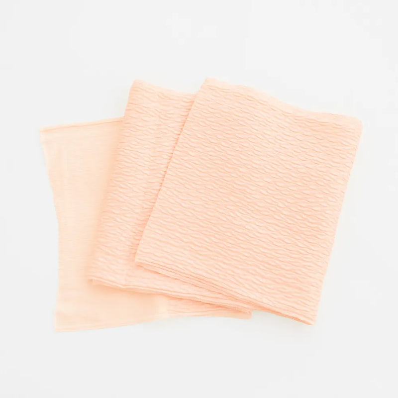 【帯揚げ販売：和装小物】パステルふくれオレンジ